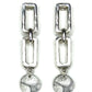 Antique Silver Moderna Earring
