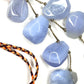 Blue Chalcedony on Cord with Slider