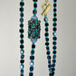 Lapis and Green Onyx Long Necklace
