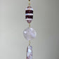 Y Shaped Chain and Stone Necklace- Rose Quartz-Garnet
