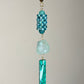 Y Shaped Chain and Stone Necklace- Apatite and Turquoise