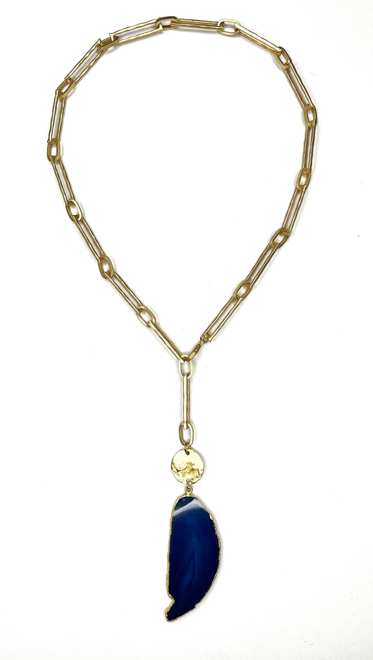 Blue Agate Necklace