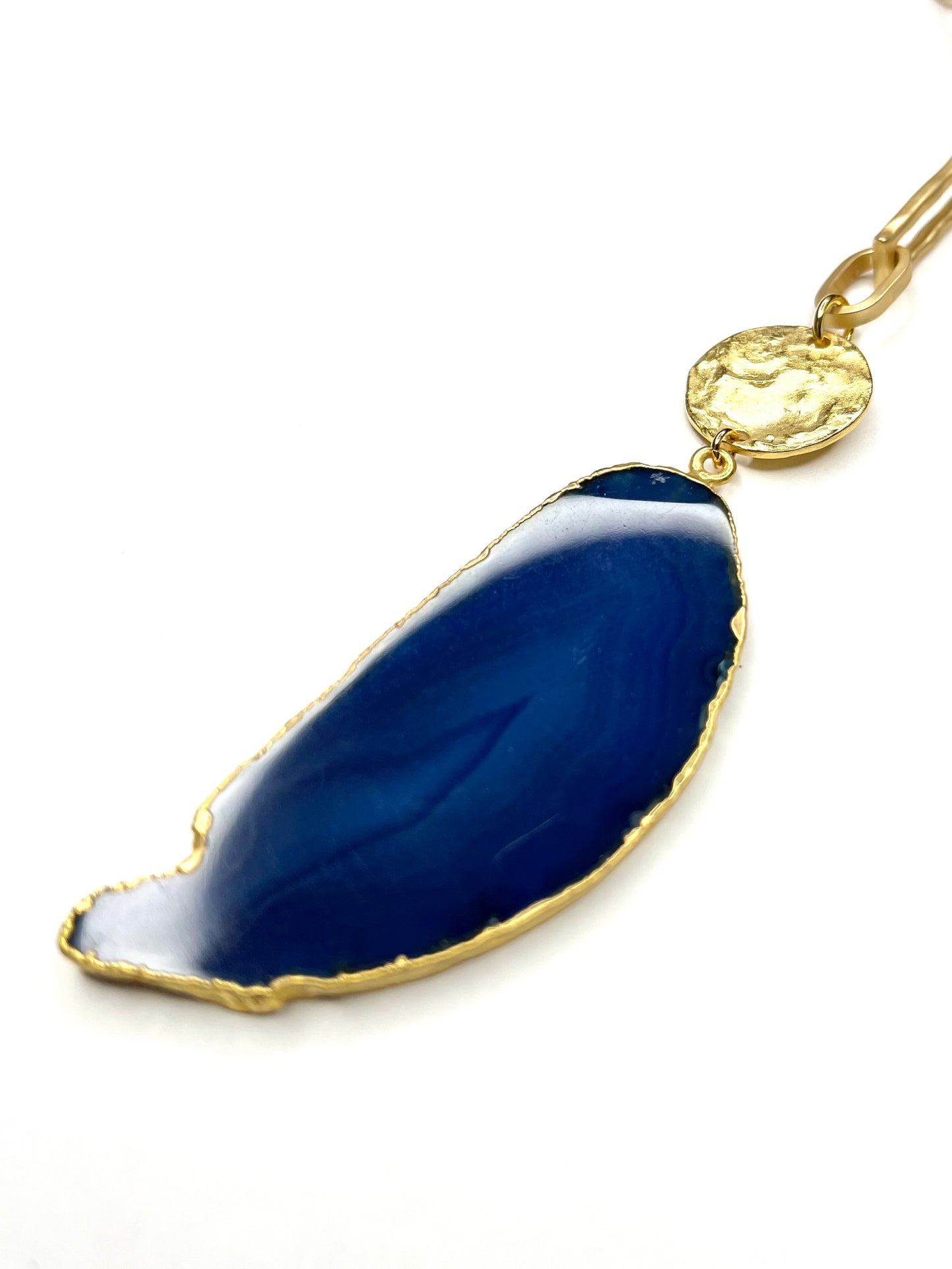 Blue Agate Necklace