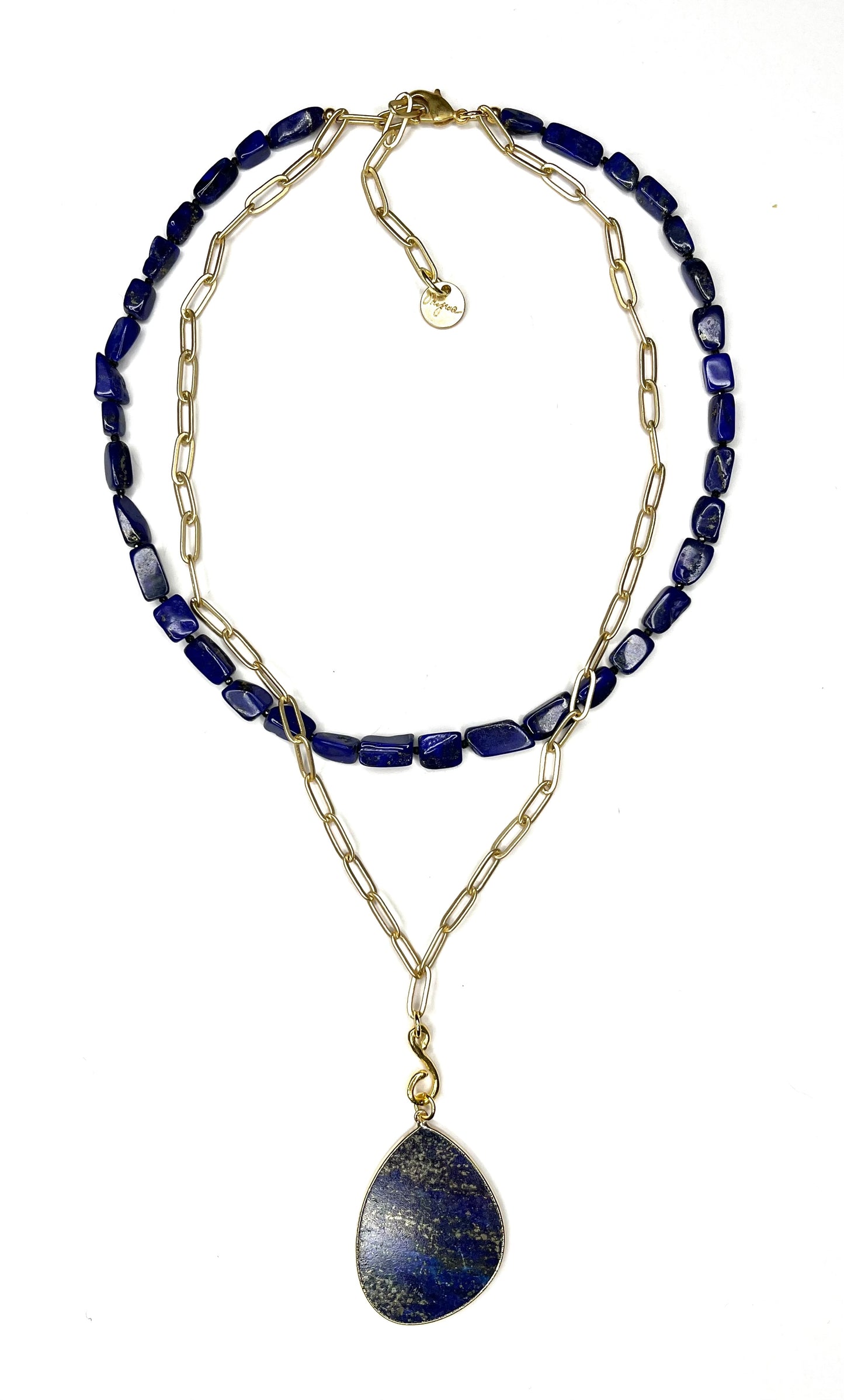 Double Lapis Necklace