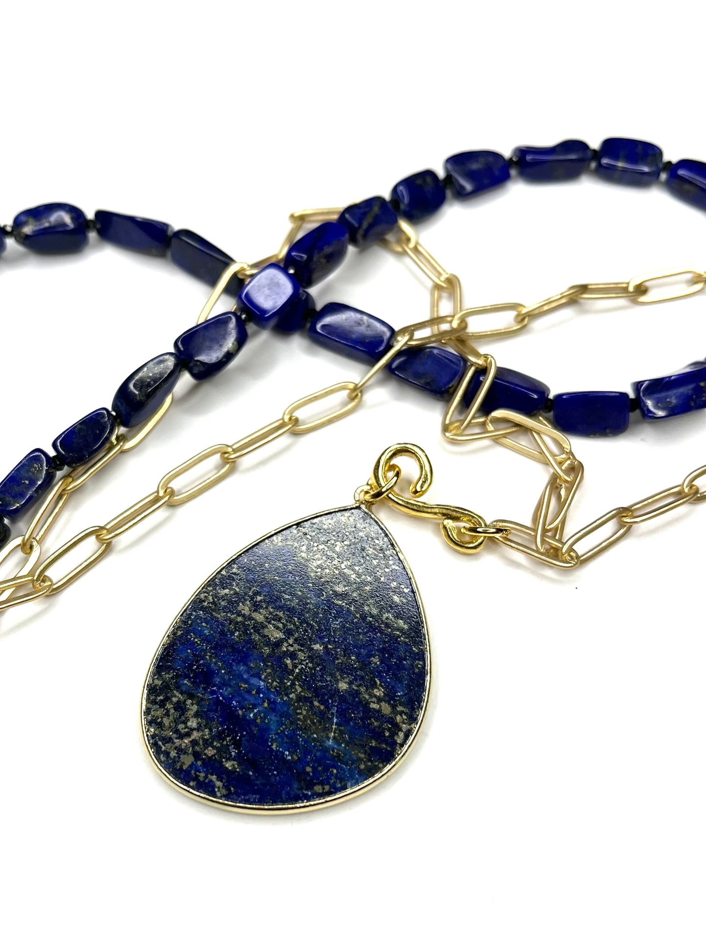 Double Lapis Necklace