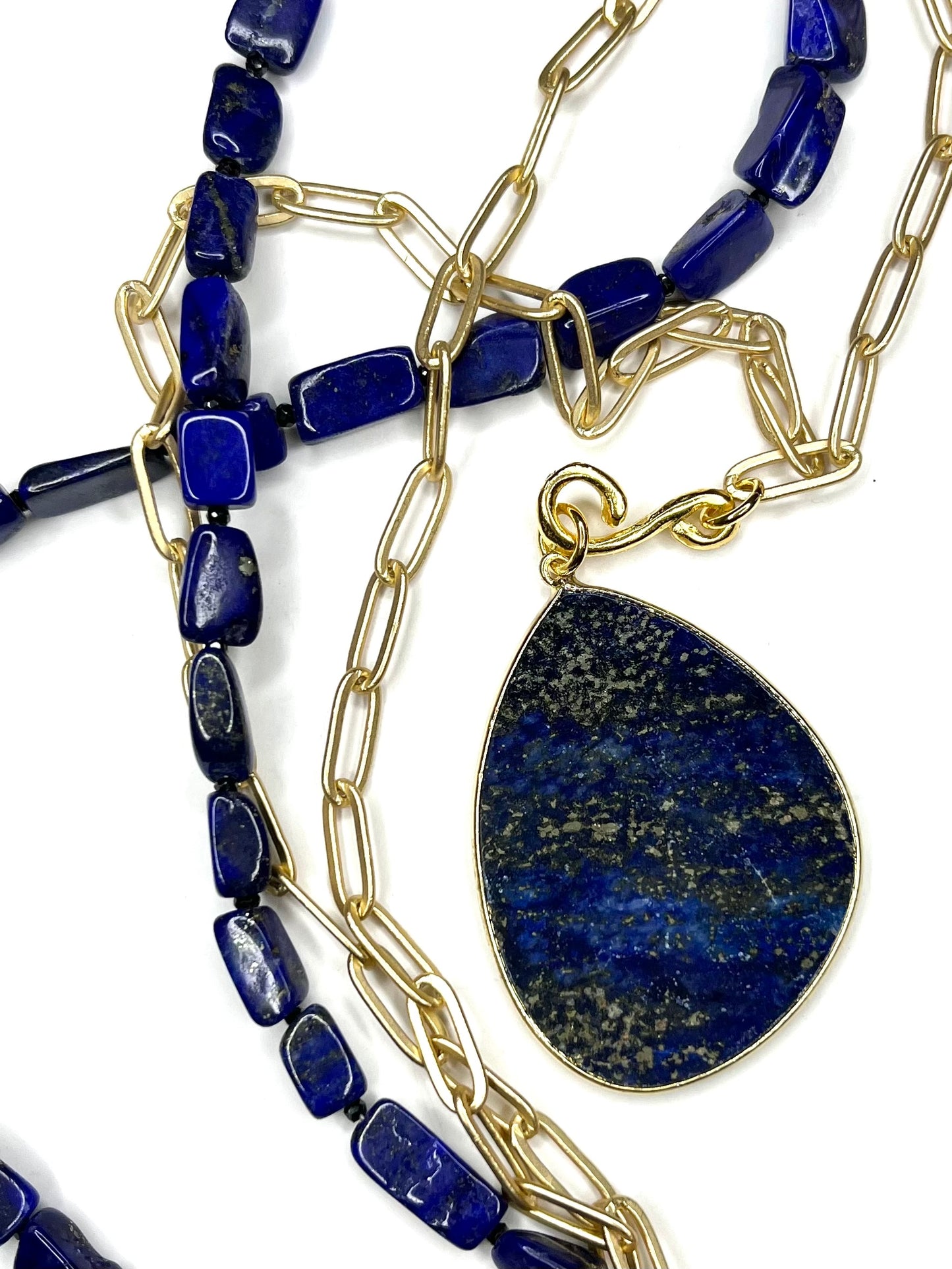 Double Lapis Necklace