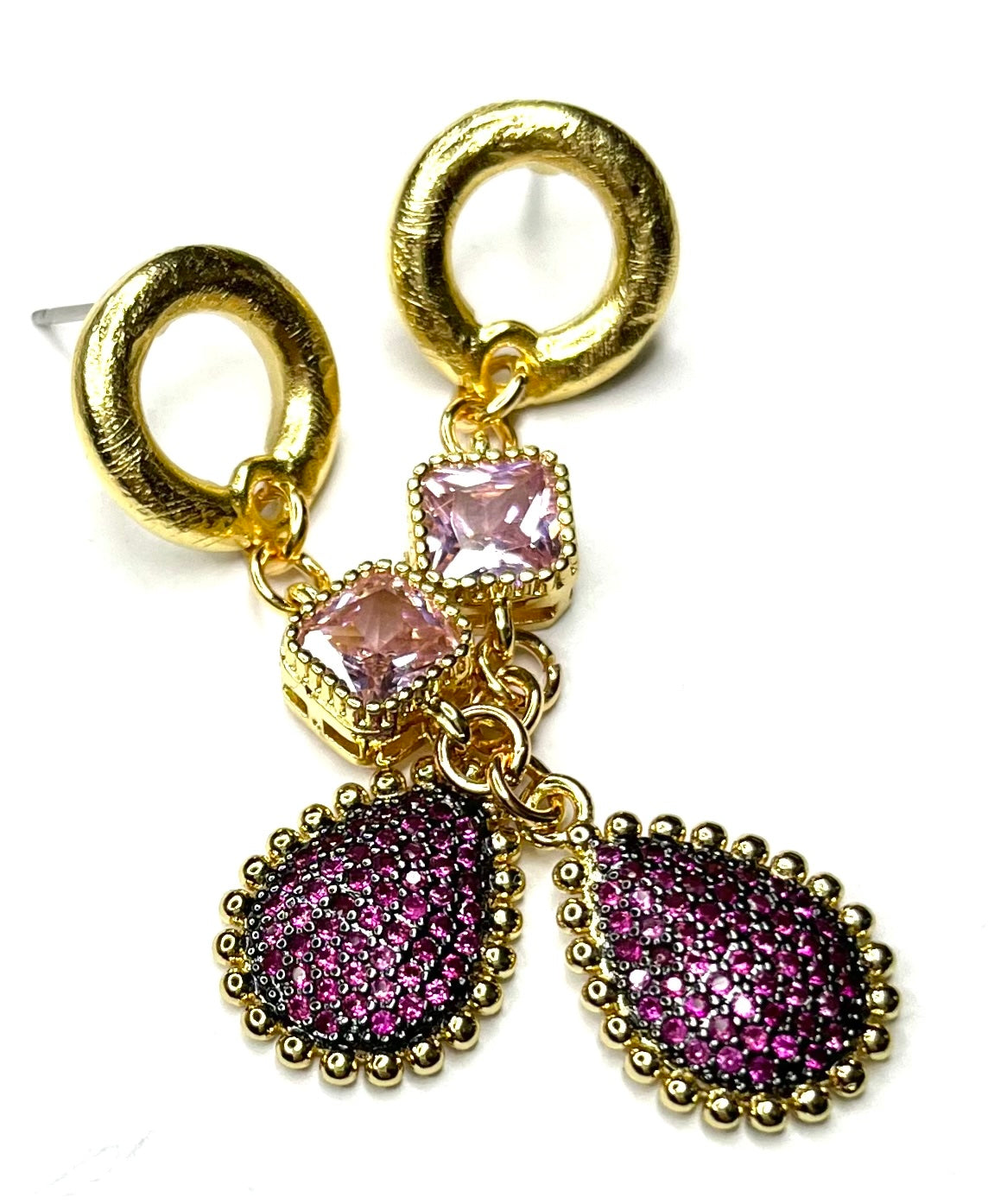 Pink Sparkle  Earring