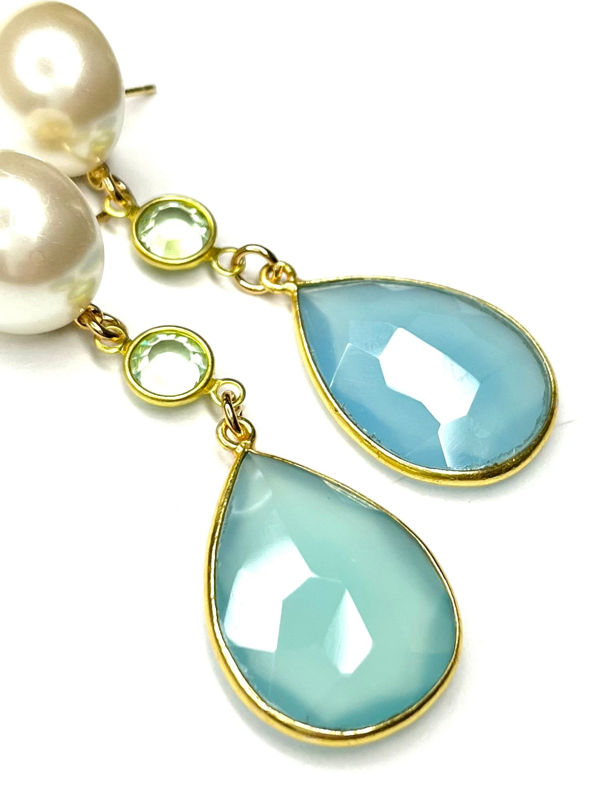 Blue Chalcedony Earring