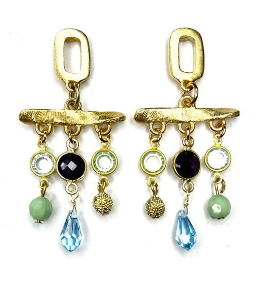 Janis Earring (Multicolor or Lapis)