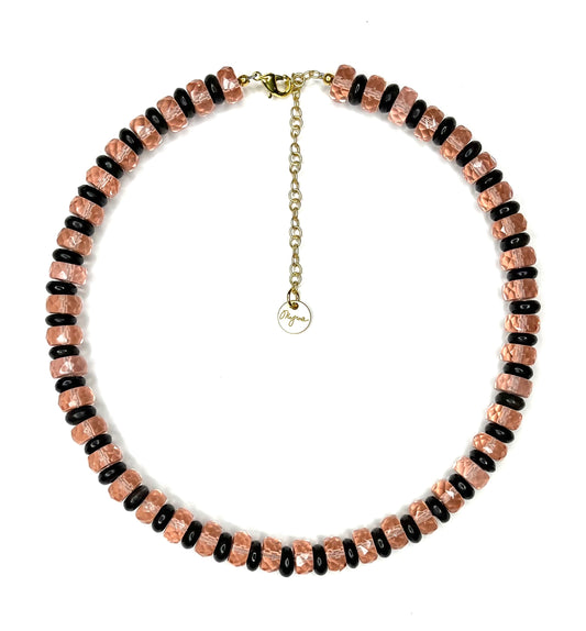 Dusty Rose Crystal Necklace