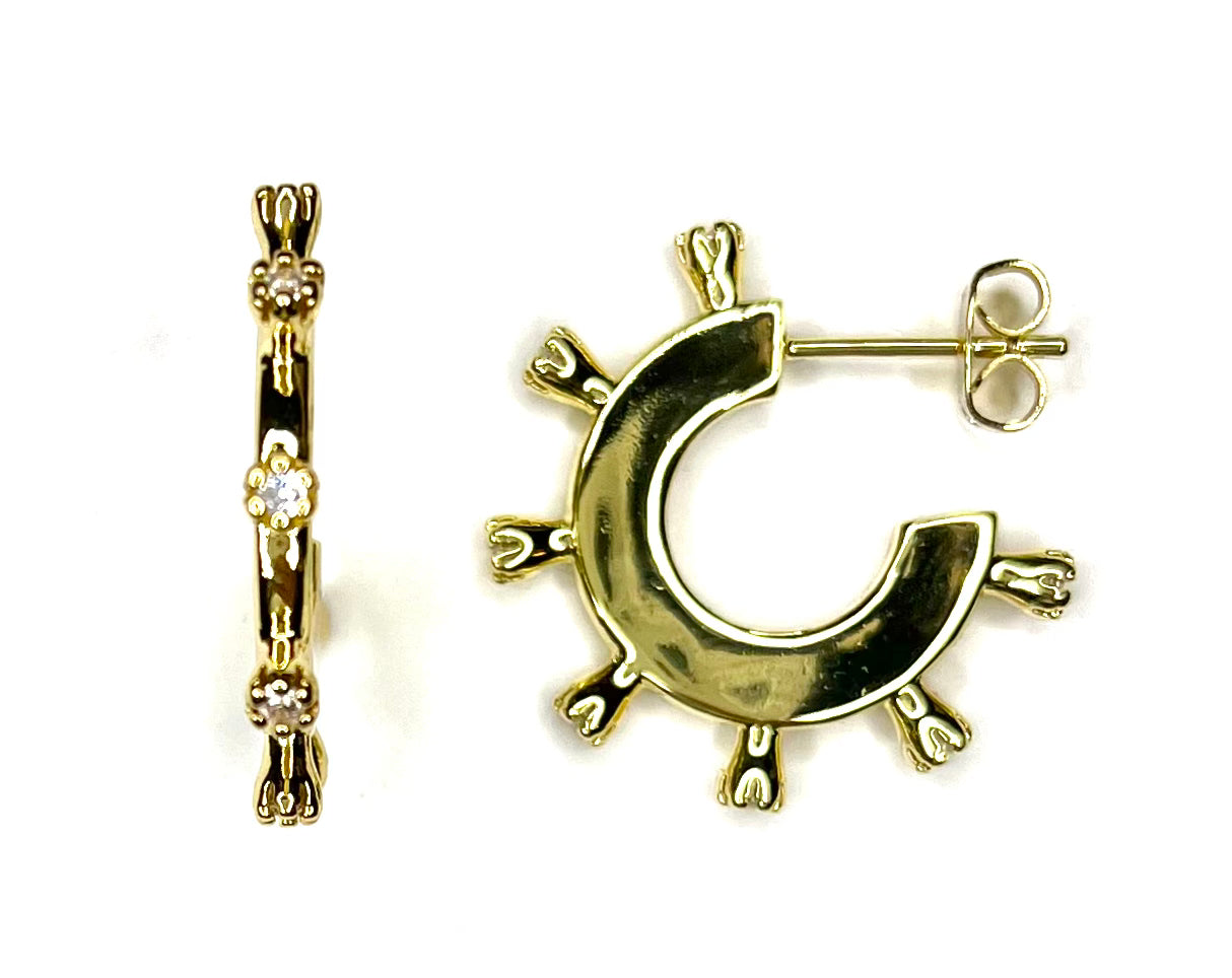 At The Helm Earring (gold or silver)