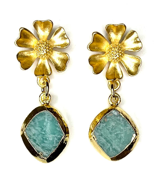 Amazonite Earring