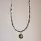 Delicate Chocolate Moonstone Necklace with Smoky Quartz Pendant