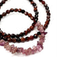 Red Tiger Eye and Ruby Necklace
