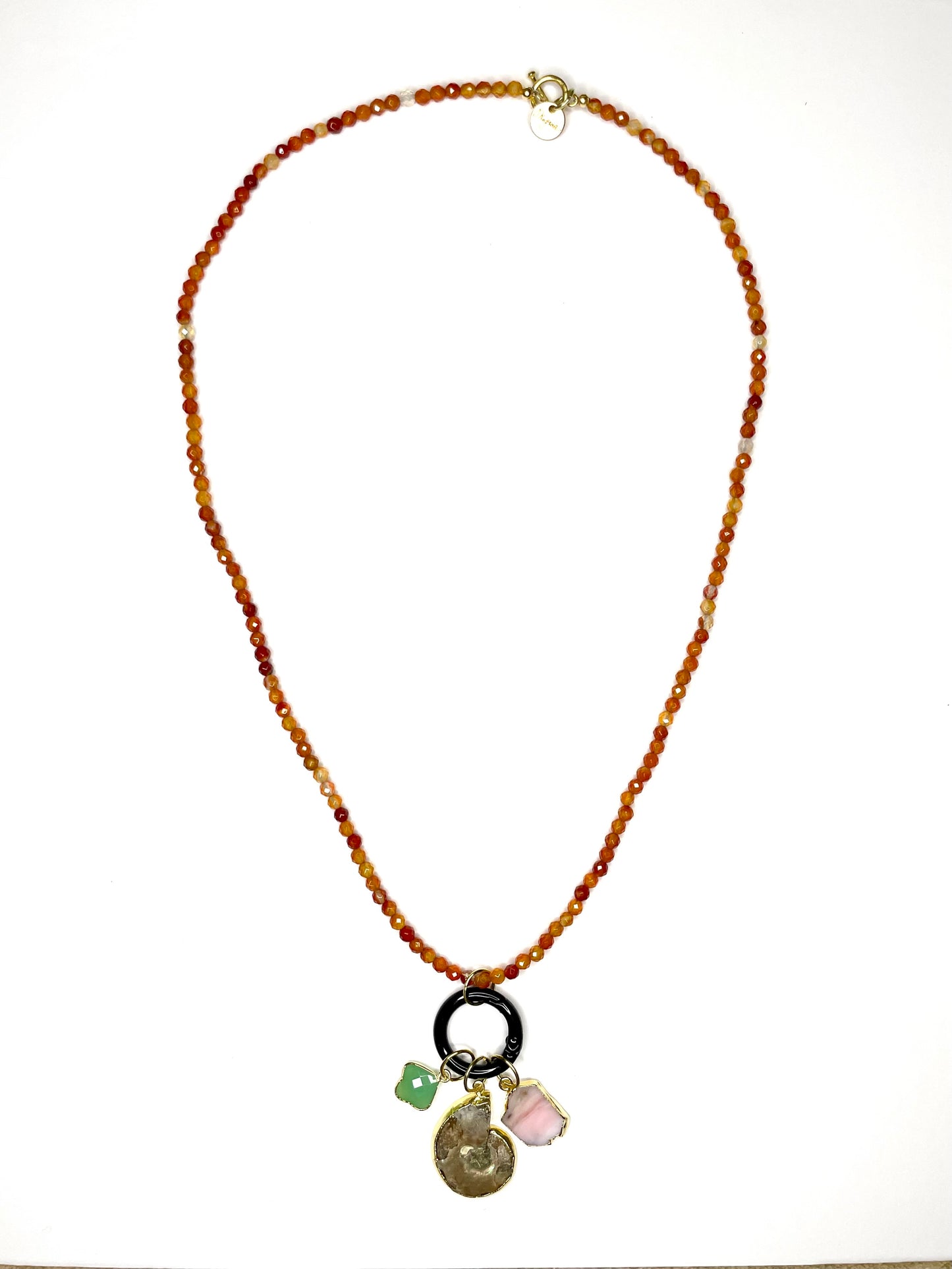 Carnelian Charm Necklace