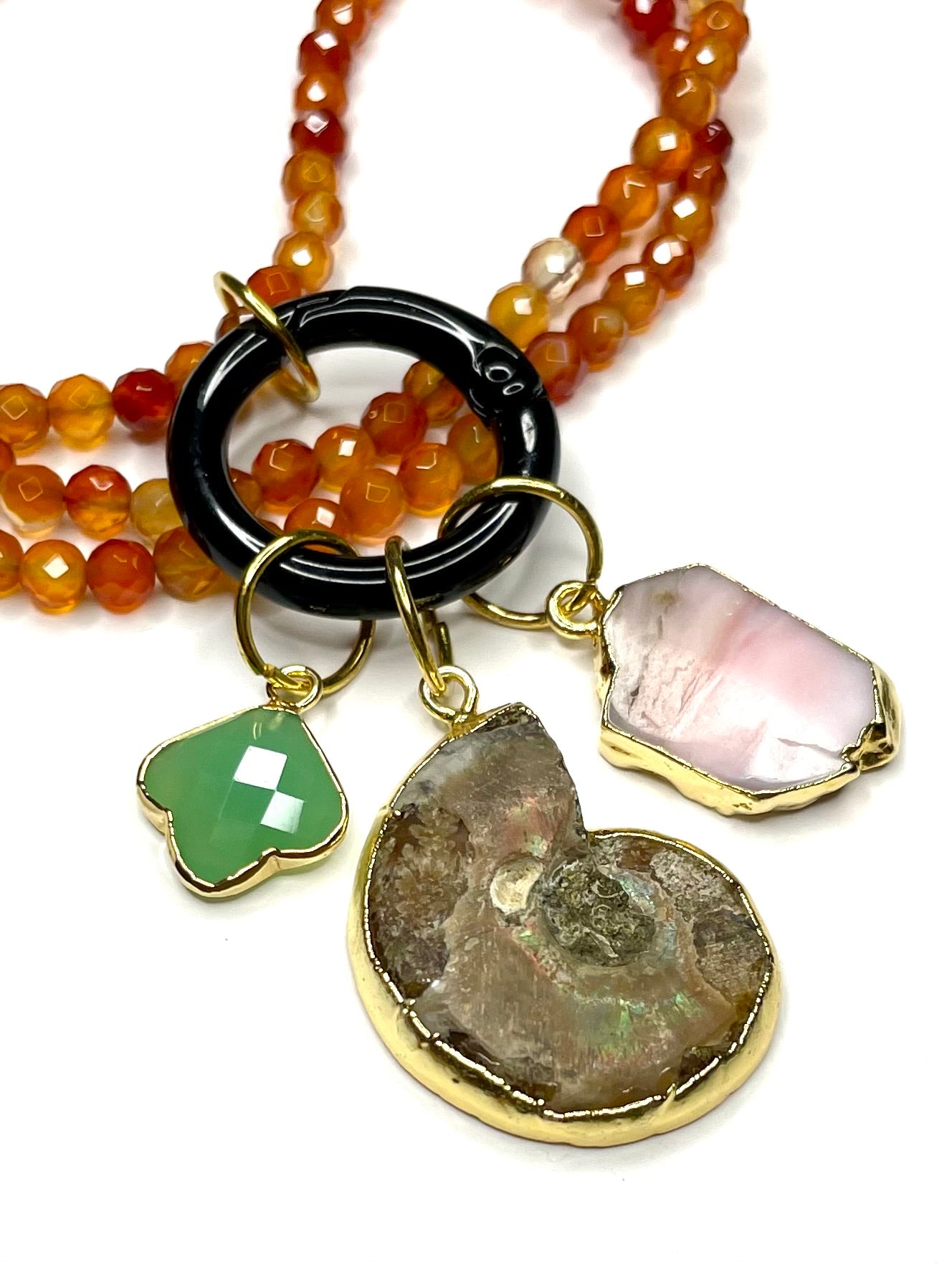 Carnelian Charm Necklace
