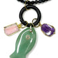 Black Agate Charm Necklace