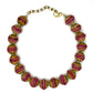 Hand Painted Leather Bead Choker
