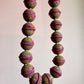 Hand Painted Leather Bead Choker