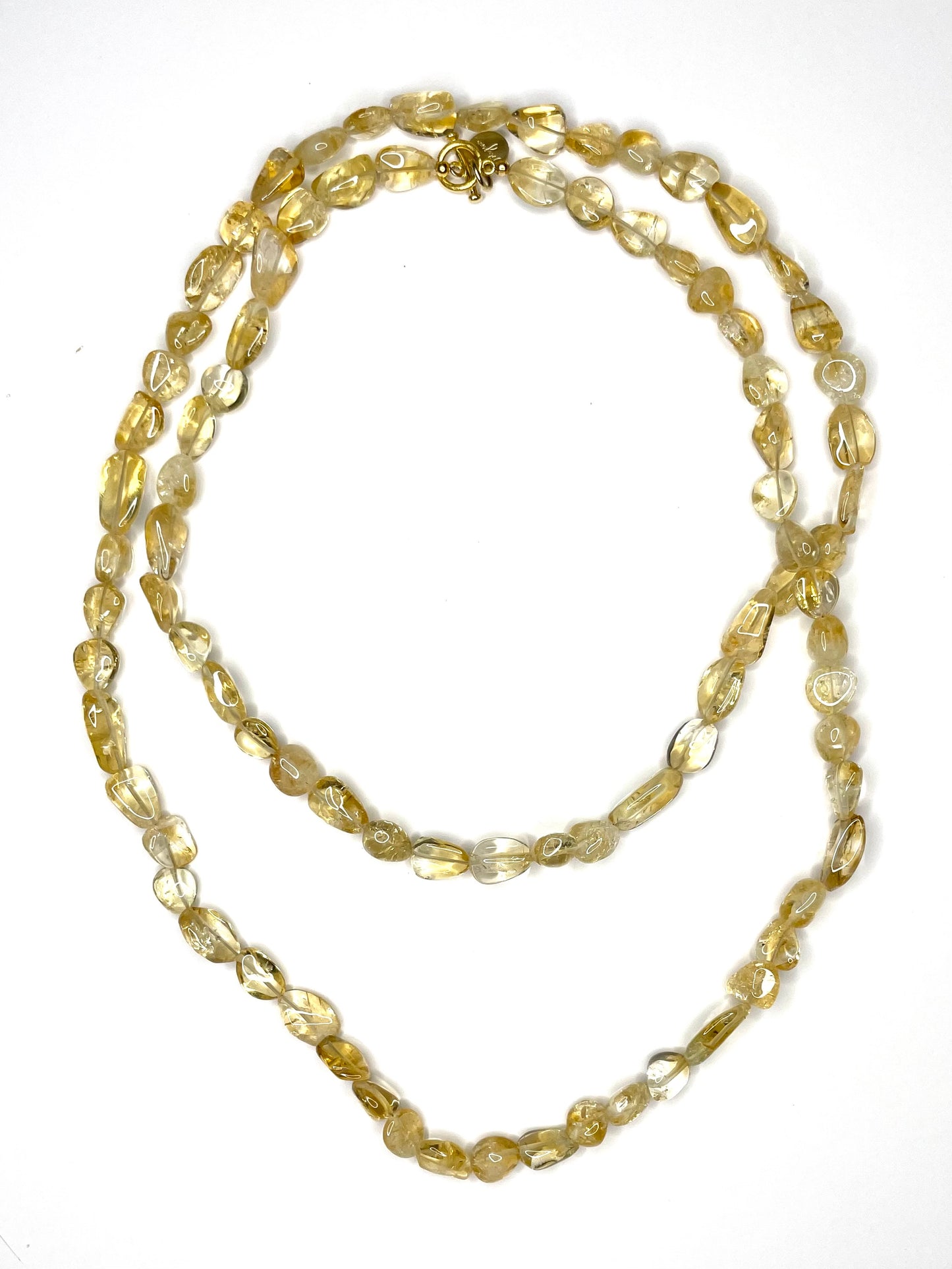 Opera Length Citrine Layering Necklace