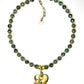 Ocean Jasper Necklace with Multi Charm Drop