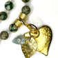 Ocean Jasper Necklace with Multi Charm Drop