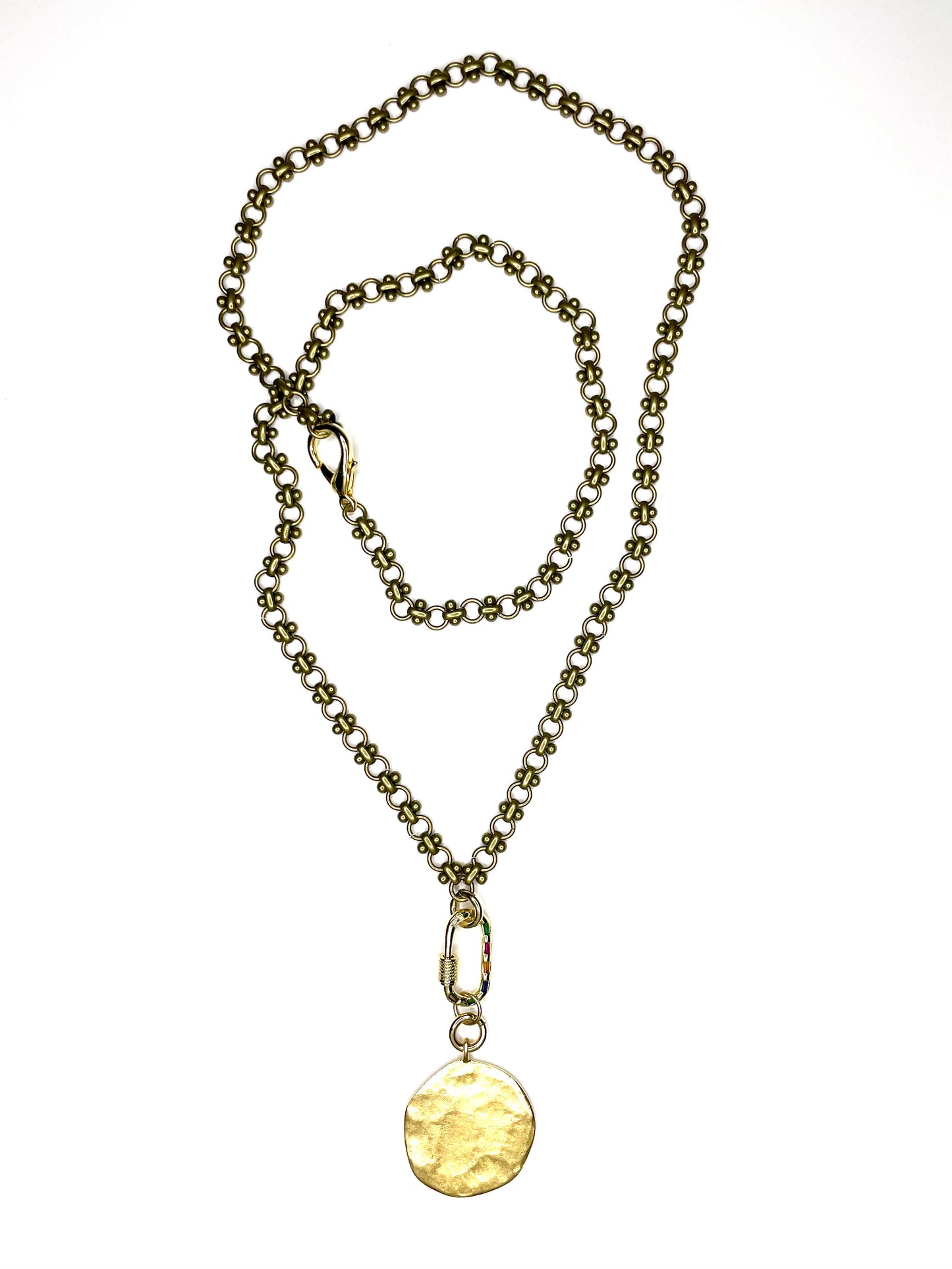 Fancy Bronze Cable Chain Necklace