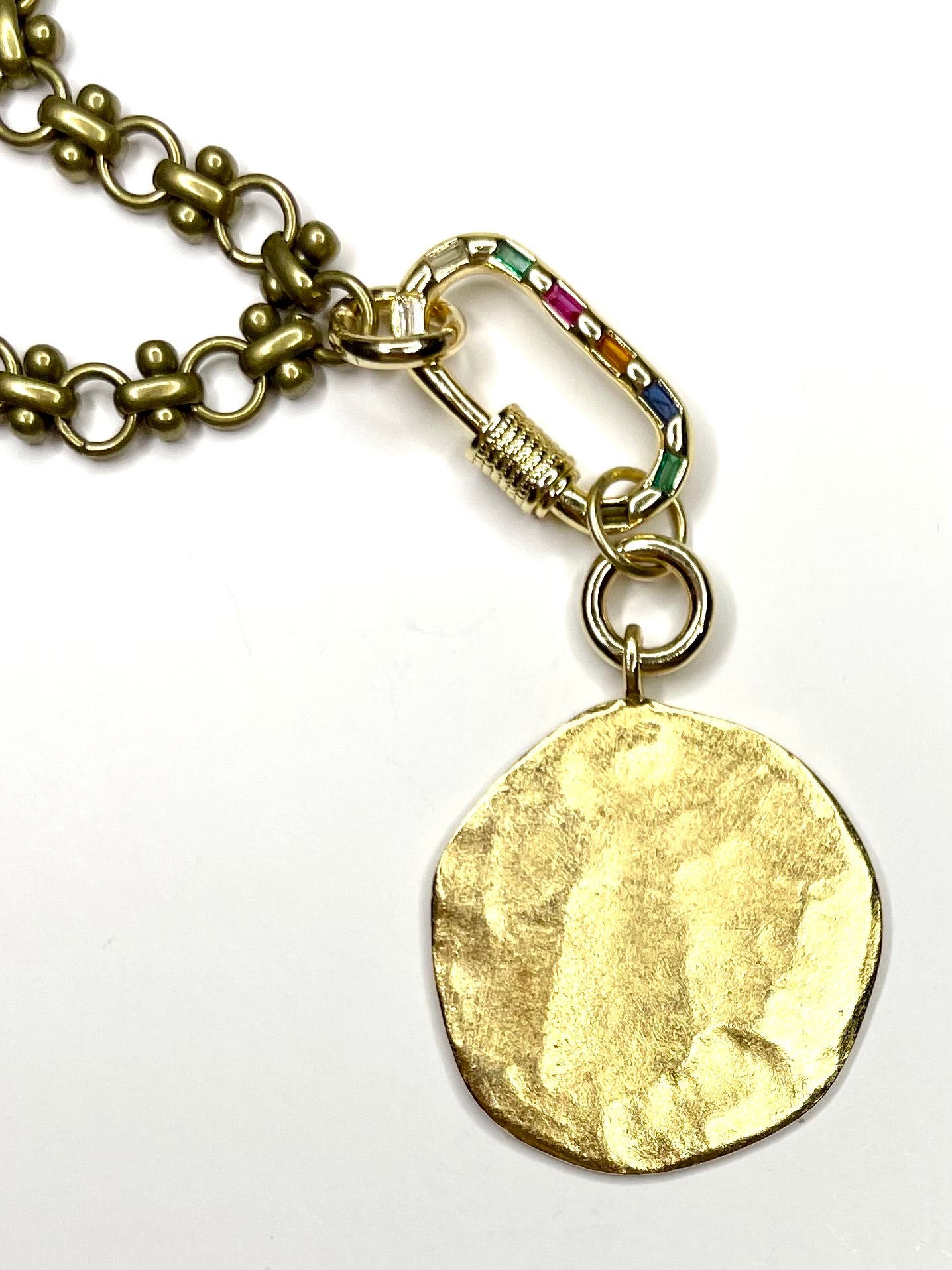 Fancy Bronze Cable Chain Necklace