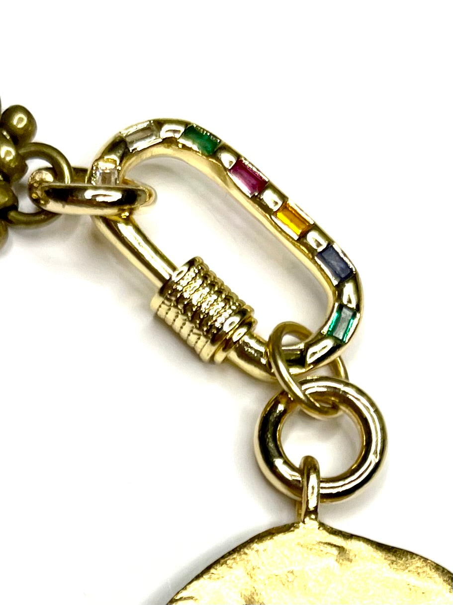 Fancy Bronze Cable Chain Necklace