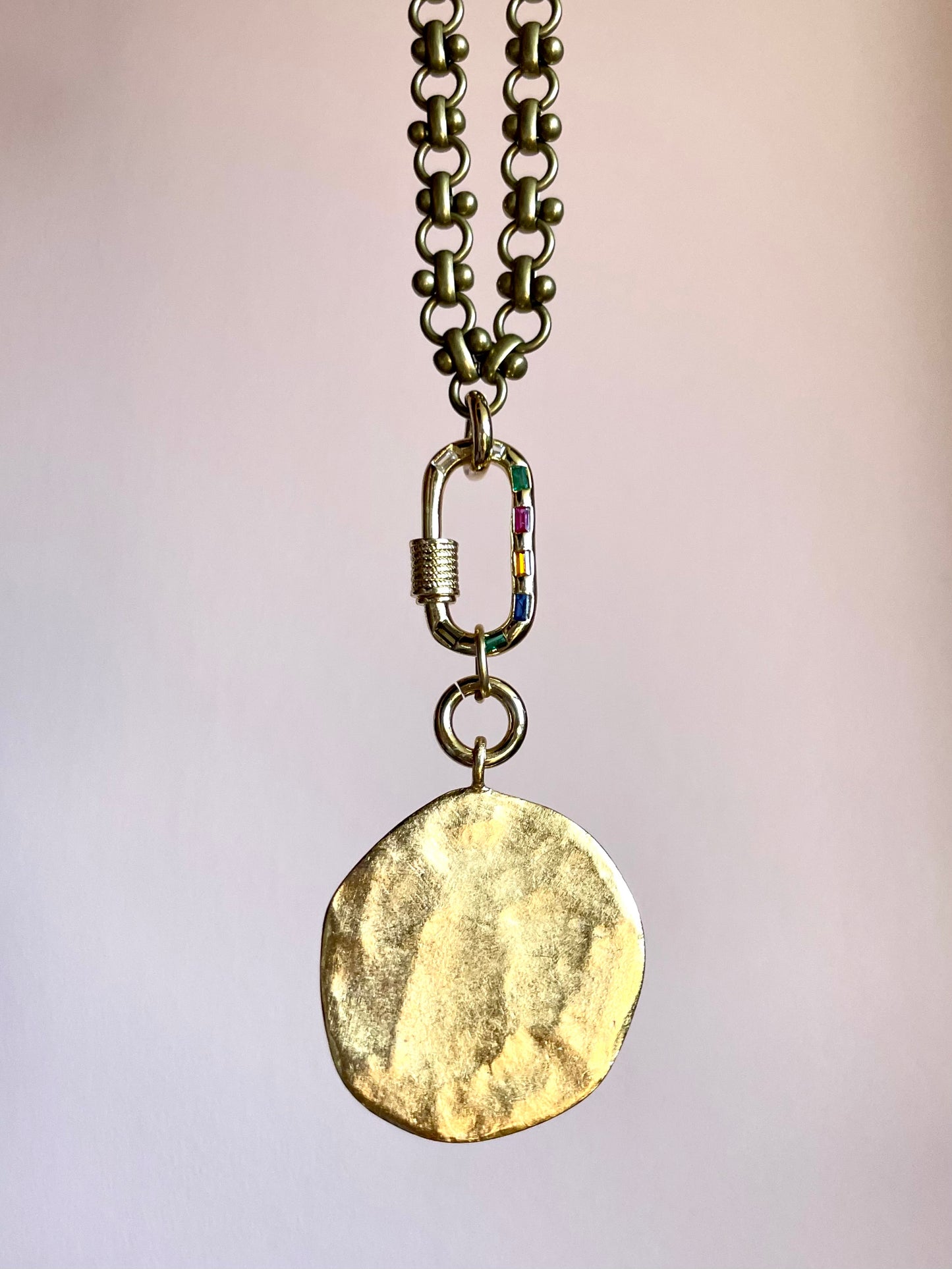 Fancy Bronze Cable Chain Necklace