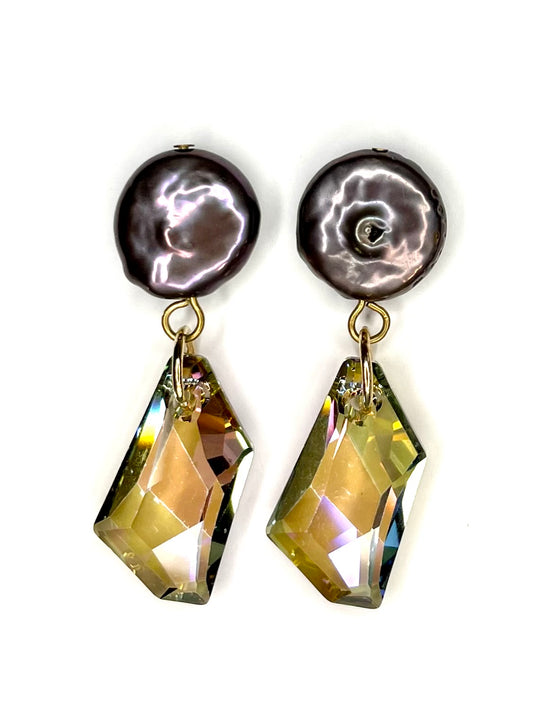 Purple Haze Crystal Earrings