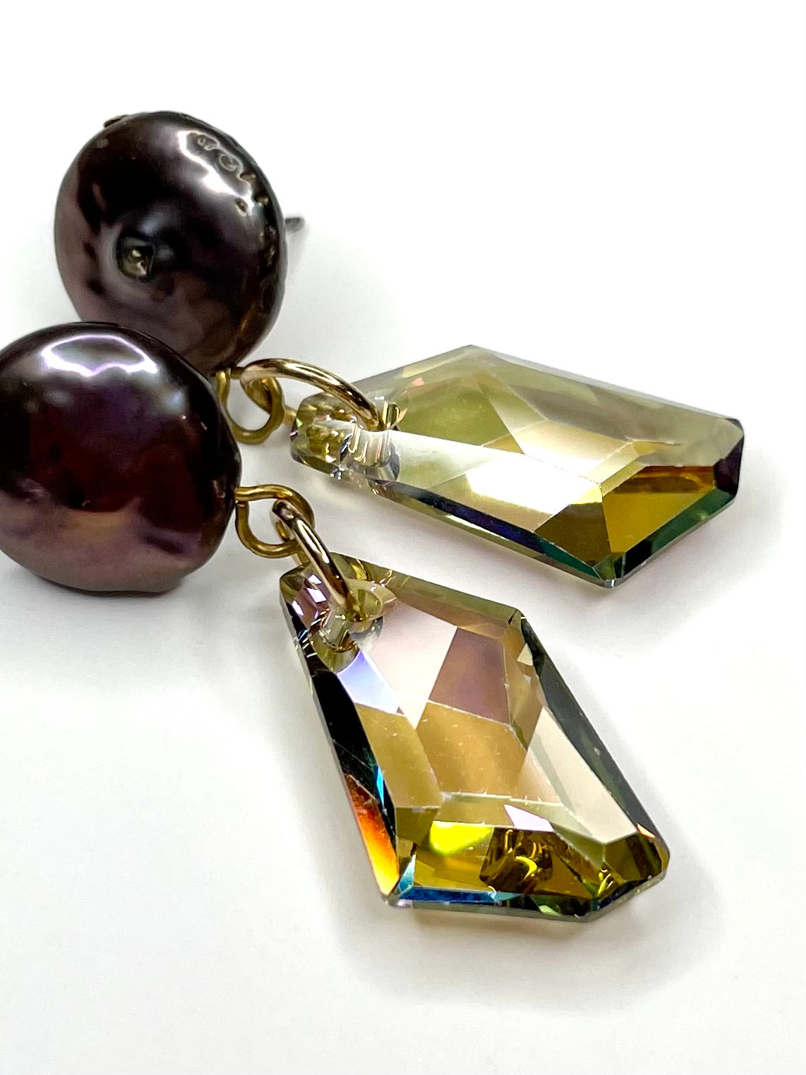Purple Haze Crystal Earrings