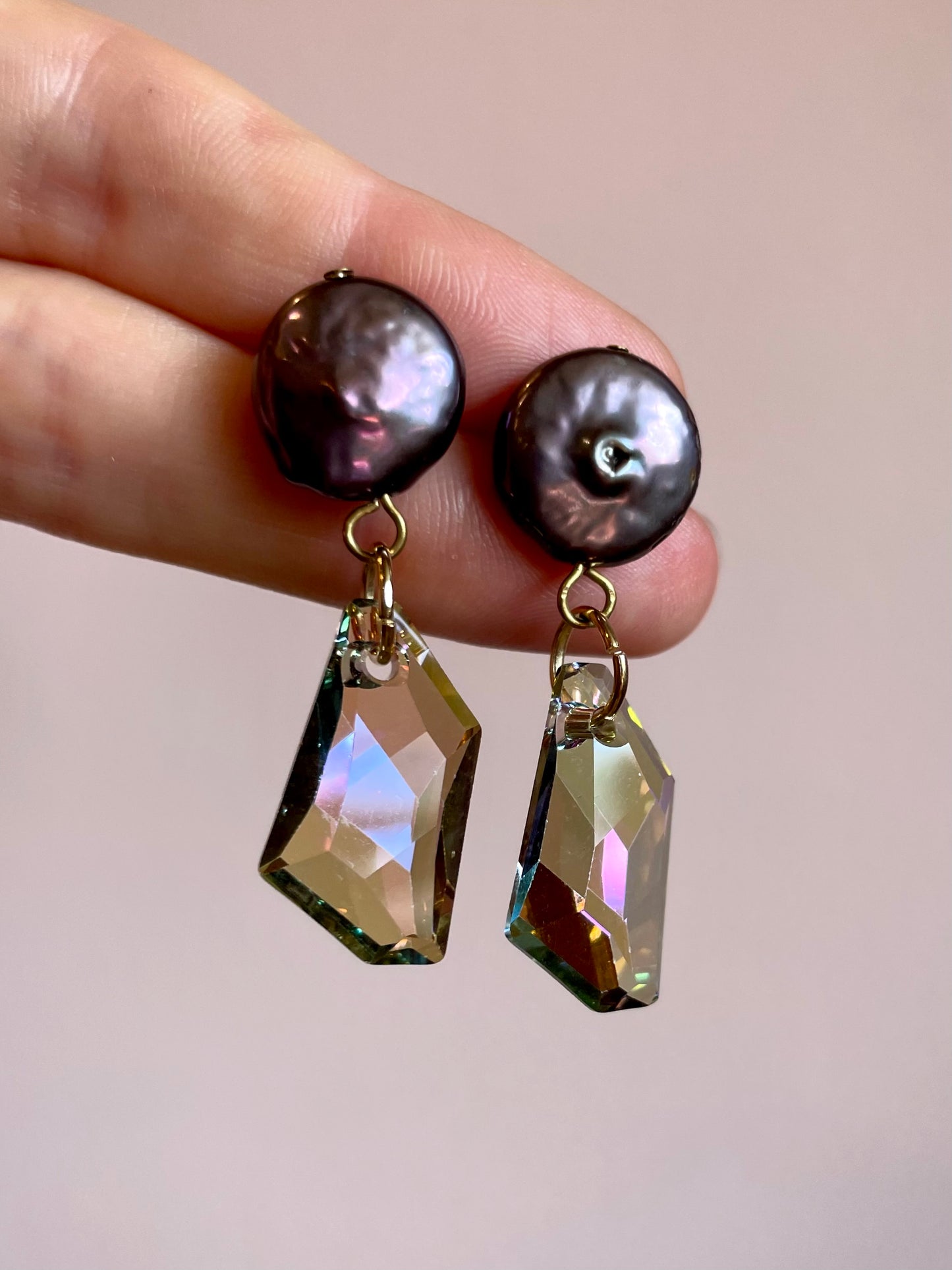 Purple Haze Crystal Earrings