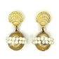 Taupe Coral Saturn Earring
