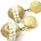 Taupe Coral Saturn Earring