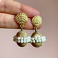 Taupe Coral Saturn Earring