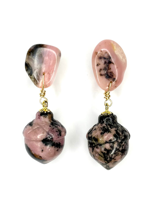 Rhodonite Earrings