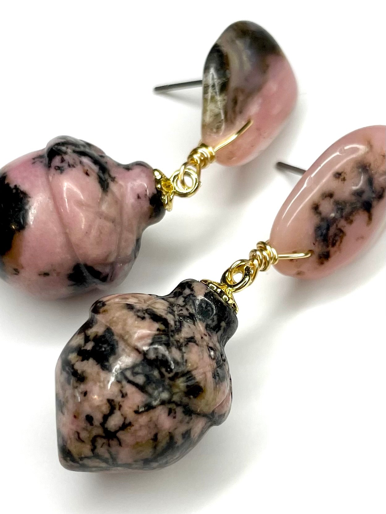 Rhodonite Earrings