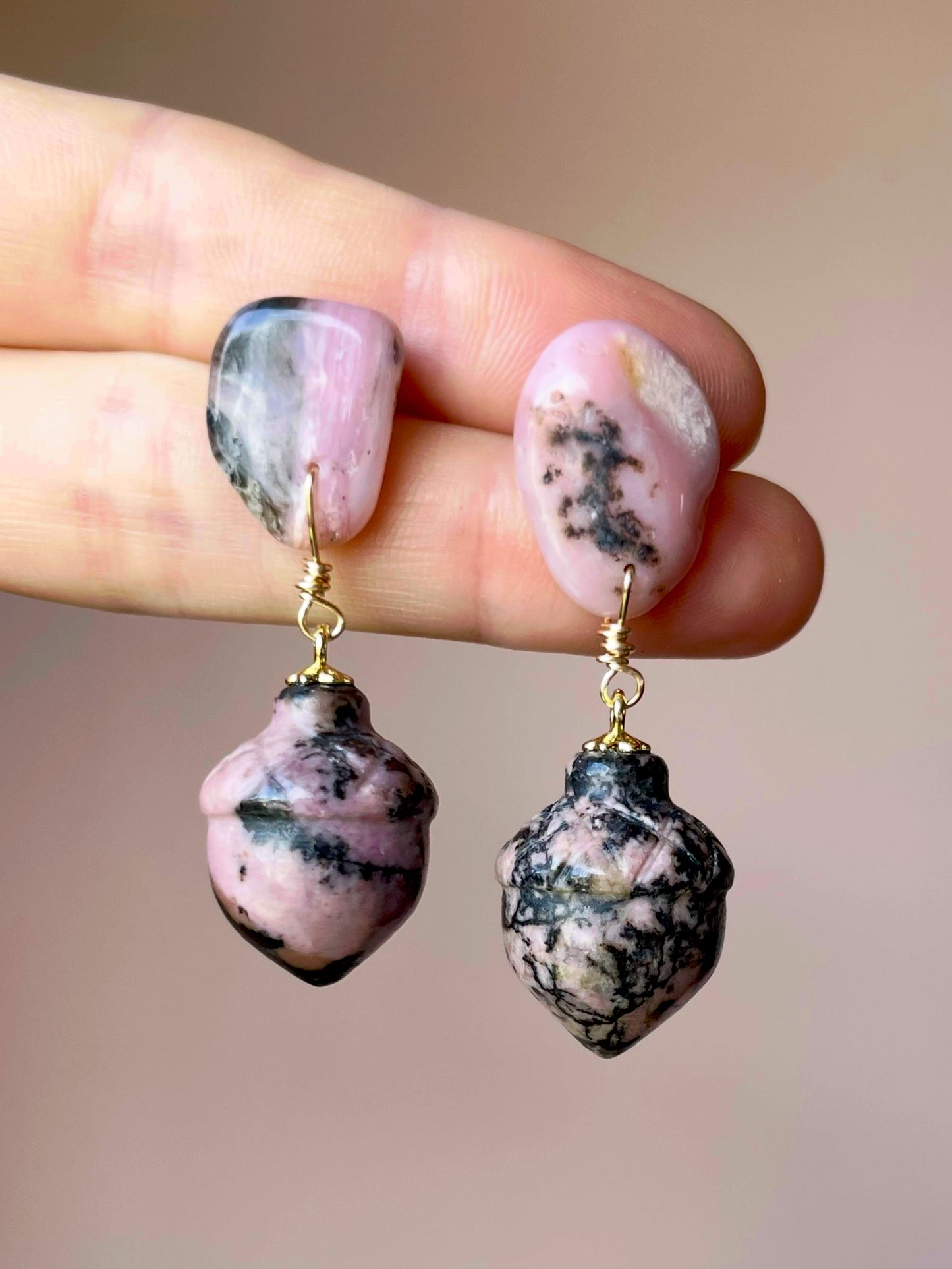 Rhodonite Earrings